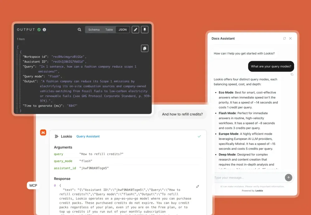 Querying assistants in Lookio