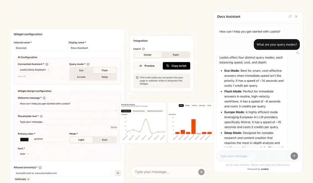 Querying Lookio via a modern Chat Widget