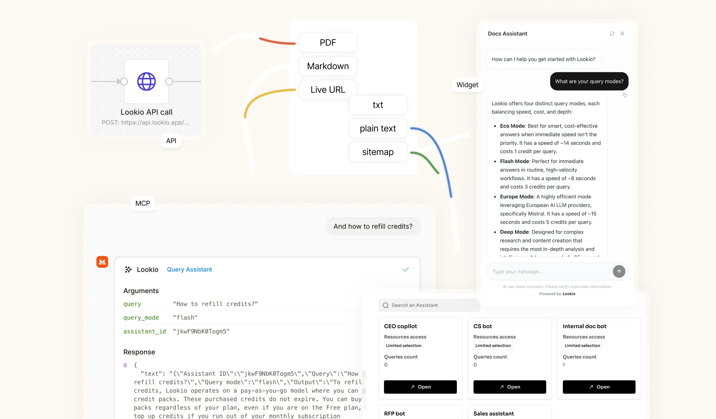 Lookio interface for uploading and managing CSV resources